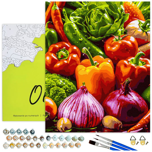 Kolorowe warzywa – malowanie po numerach Oh Art