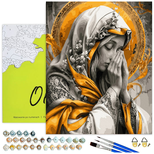 Modląca się Maryja – malowanie po numerach Oh Art