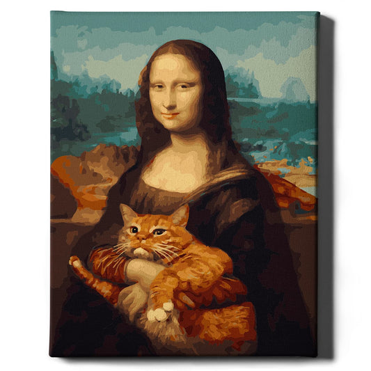 Mona Lisa i rudy kot