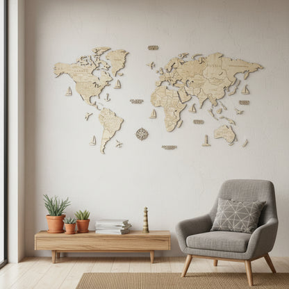 Zestaw Napisów i Dodatków Oceanicznych do Map Drewnianych