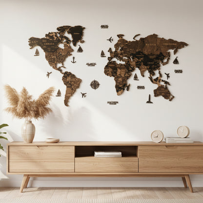 Zestaw Napisów i Dodatków Oceanicznych do Map Drewnianych