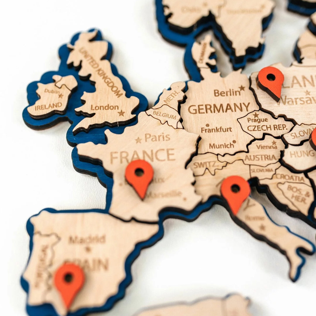 Pinezki do Map Drewnianych