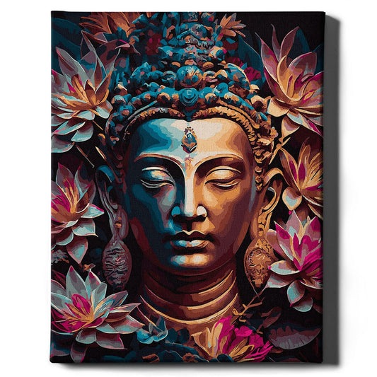 malowanie-po-numerach-buddha-w-kwiatach-oh-art