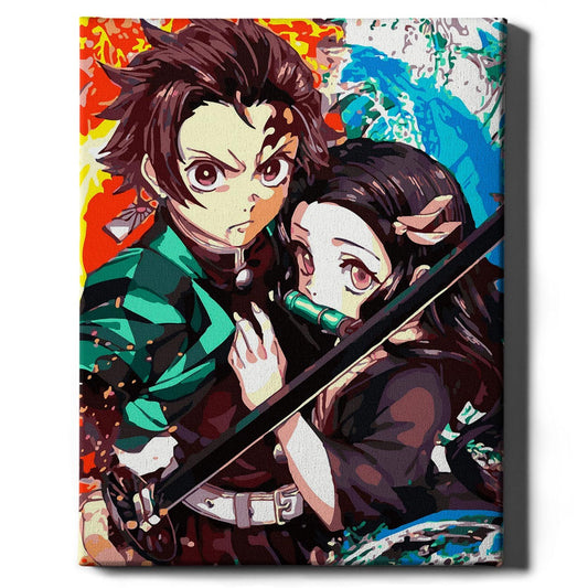 malowanie-po-numerach-dziewczynka-i-chlopiec-w-anime-oh-art