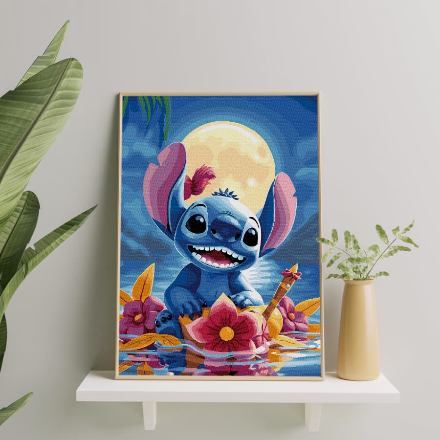 Stitch pod księżycem