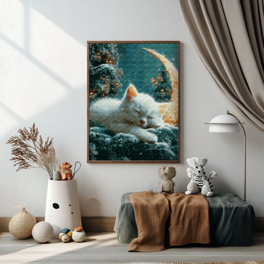 Kotek pod księżycem