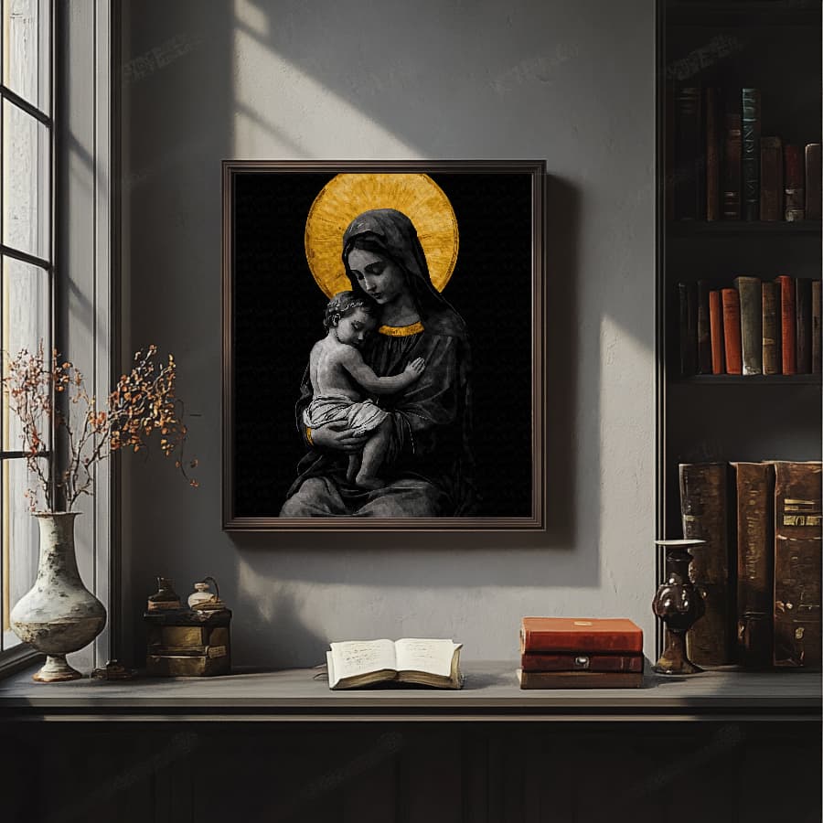 Matka Boża w złocie