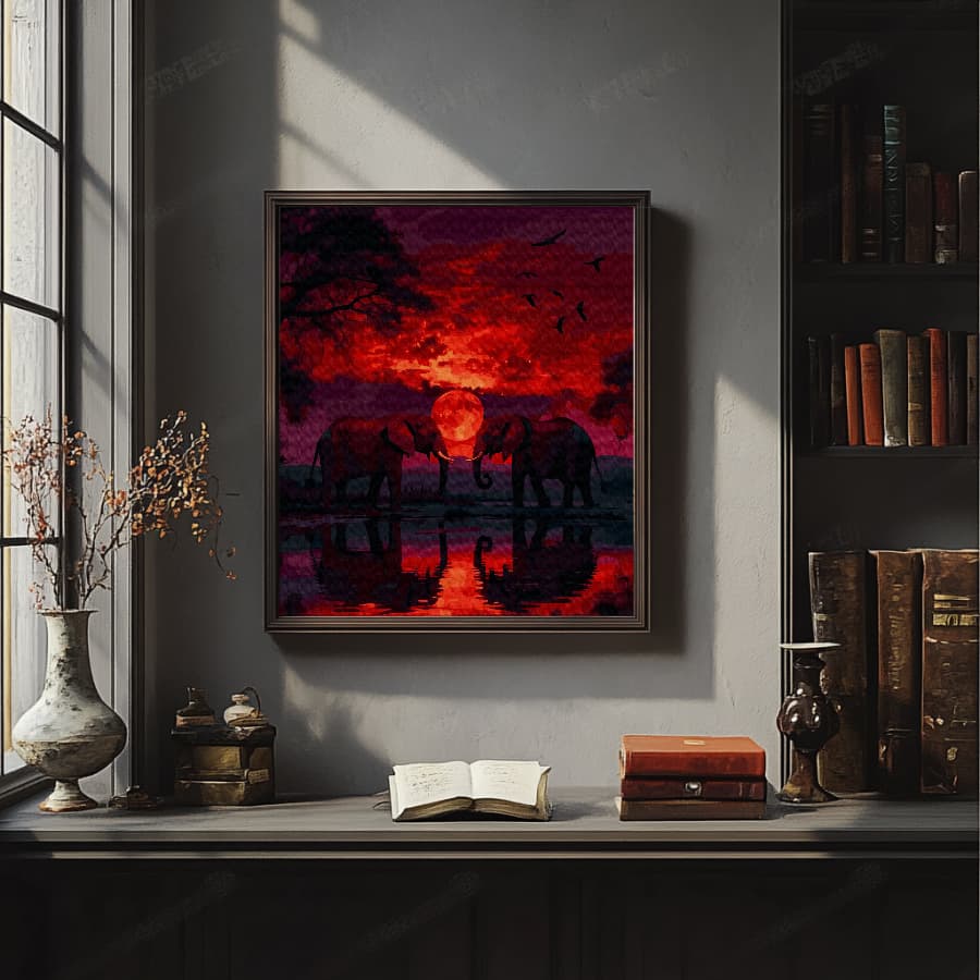 Sawanna pod księżycem