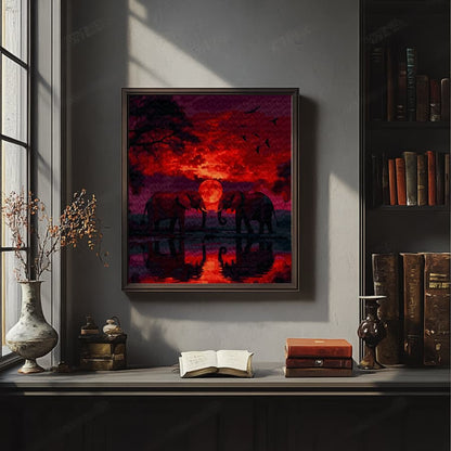 Sawanna pod księżycem