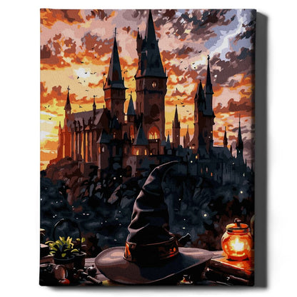 Zachód słońca nad Hogwartem