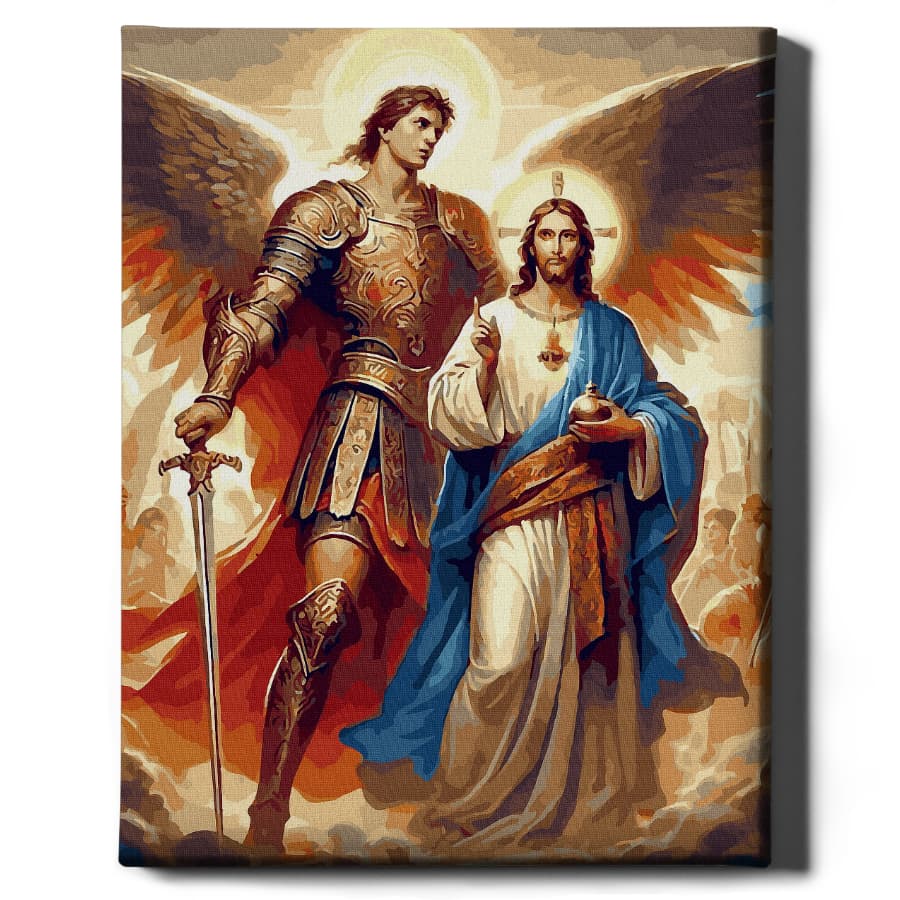 Jezus i Archanioł Michał