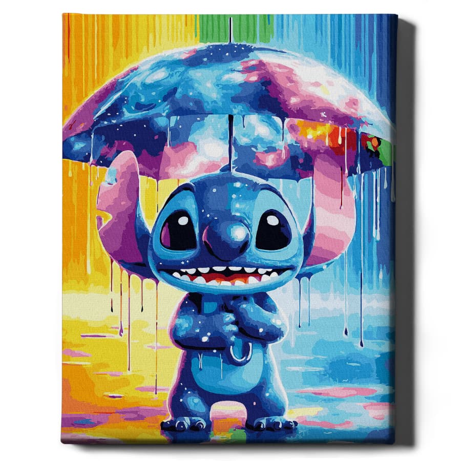 Stitch w deszczu
